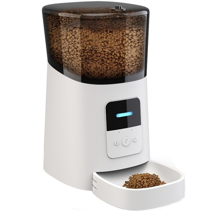 Hranitor WowStep® Automat, WiFi pentru Caini si Pisici, Programabil prin Aplicatie, Capacitate Dispenser Mancare 6l