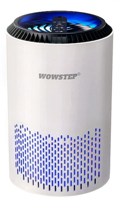 Purificator de aer WowStep®, Model DH-JH01, Filtru HEPA, Difuzor Arome, Lumina Ambientala, 20 mp, Alb