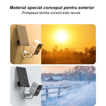 Camera de Supraveghere WowStep®, Wi-Fi 2Ghz, Panou Solar, Rezolutie Full HD, Detectarea Miscarii, Iluminare Nocturna, Card de Memorie 32 GB Inclus, Alb - Img 7