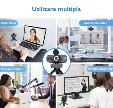 Camera Web, WowStep®, S500 PRO Full HD, Rezolutie 1920 x 1080p, Rotatie 360°, Microfon Omnidirectional cu Reducere Zgomot - Img 7