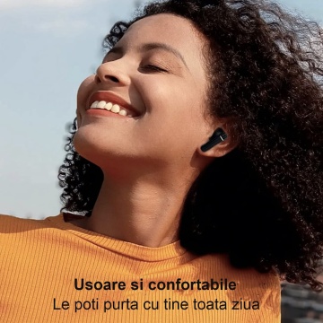 Casti Wireless, Bluetooth 5.3, Microfon, Control prin Atingere, Afisare LED, Incarcare Type-C, Autonomie 35h - Img 3