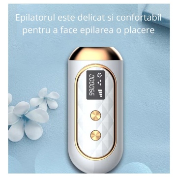 Epilator IPL WowStep®, epilare definitiva fara durere, 999.999 impulsuri, Tehnologie IPL, 5 trepte de intensitate, pentru barbati si femei, Senzor Piele, fata, corp, axila si inghinal, Alb - Img 8
