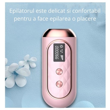 Epilator IPL WowStep®, epilare definitiva fara durere, 999.999 impulsuri, Tehnologie IPL, 5 trepte de intensitate, pentru barbati si femei, Senzor Piele, fata, corp, axila si inghinal, Roz - Img 7