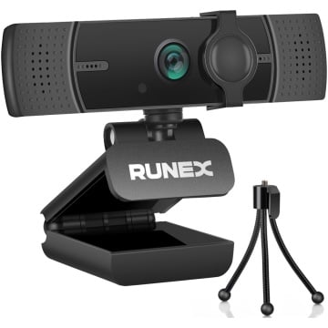 Resigilat - Camera Web RUNEX®, Model S700 PRO, 1440p, Auto-Focus, 2K, Expunere Automata, Trepied, Capac Intimitate - Img 1