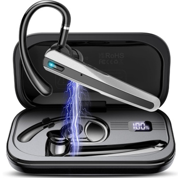 Resigilat - Casca Bluetooth RUNEX®, Model Prime SX10, HandsFree, Bluetooth 5.4, Doua Microfoane, Eliminare Zgomot, Autonomie 45h, Baterie 430mAh, Raza Actiune 10m, Apeluri HD, Type-C, Compatibilitate Universala