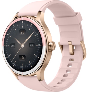Ceas Smartwatch RUNEX® Active RX10, Ecran 1.27’’, Apeluri, Monitorizare Activitati Fizice, Autonomie 7 Zile, Roz