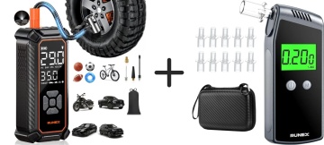 Pachet Compresor Auto 3 in 1 + Alcool Tester Digital