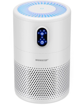 Purificator de aer WowStep®, Model B-D0L2, Filtru HEPA, Carbune Activ, Purifica 40 mp, Touch Screen, Alb - Img 1