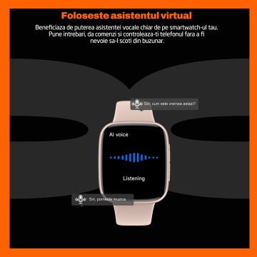 Ceas Smartwatch RUNEX® Active PX10, Ecran Amoled 1.85’’, Apeluri, Monitorizare Activitati Fizice, Autonomie 7 Zile, Roz - Img 7