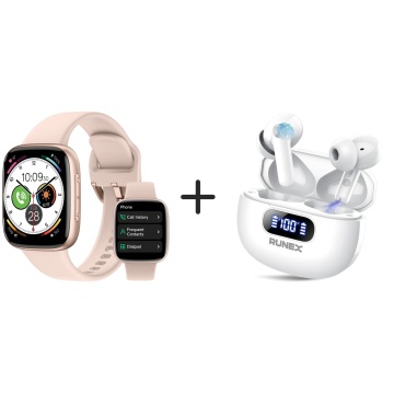 Pachet Ceas Smartwatch PX10 + Casti Wireless CX20