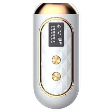Resigilat - Epilator IPL WowStep®, epilare definitiva fara durere, 999.999 impulsuri, Tehnologie IPL, 5 trepte de intensitate, pentru barbati si femei, Senzor Piele, fata, corp, axila si inghinal, Alb - Img 1