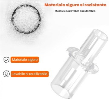 Resigilat - Set 10 Mustiucuri pentru Etilotest Runex®, Compatibile cu Etilotestul Runex, Materiale Sigure si Rezistente, Lavabile si Reutilizabile, Utilizare Igienica, Montare Rapida, Pentru Testare Alcool, Petrecere, Condus si Serviciu, Transparent - Img 3
