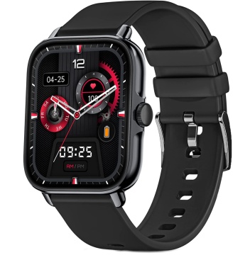 Ceas Smartwatch Fitness, WowStep®, Notificari, Monitorizare Activitati, Somn, Ritm Cardiac, Pedometru, Negru - Img 1