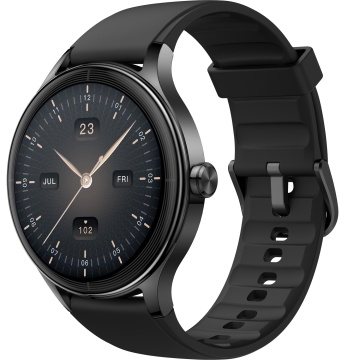 Ceas Smartwatch Runex® Active RX10, Ecran Touch 1.27’’, Apeluri, Notificari, Microfon, Difuzor, Asistent Vocal, Monitorizare Activitati Fizice, Somn, Pasi, Puls, Vremea, Bluetooth, 290mAh, Autonomie 7 Zile, Aplicatie VeryFit, Bratara Silicon, Negru