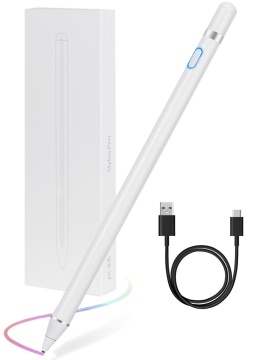 Stylus iPad Pen Universal, WowStep®, Pix Touch Profesional pentru Tableta iPad Apple Android, Windows, Alb - Img 1