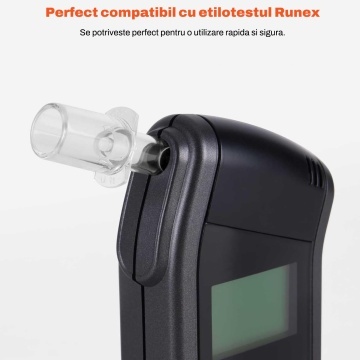 Set 10 Mundstiucuri pentru Etilotest RUNEX®, Compatibile cu Etilotestul Runex, Materiale Sigure si Rezistente, Lavabile si Reutilizabile, Utilizare Igienica, Montare Rapida, Pentru Testare Alcool, Petrecere, Condus si Serviciu, Transparent - Img 4