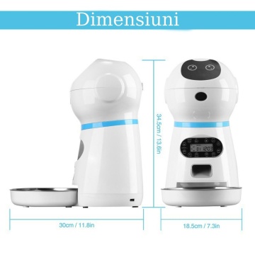Resigilat - Hranitor Automat pentru Caini si Pisici, WowStep®, Sunet Hranire, Capacitate Dispenser Mancare 3.5l, Functie Adapator - Img 5