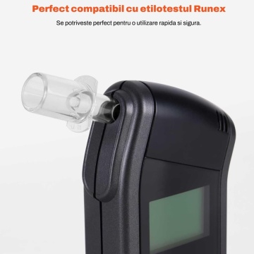 Resigilat - Set 10 Mustiucuri pentru Etilotest Runex®, Compatibile cu Etilotestul Runex, Materiale Sigure si Rezistente, Lavabile si Reutilizabile, Utilizare Igienica, Montare Rapida, Pentru Testare Alcool, Petrecere, Condus si Serviciu, Transparent - Img 4