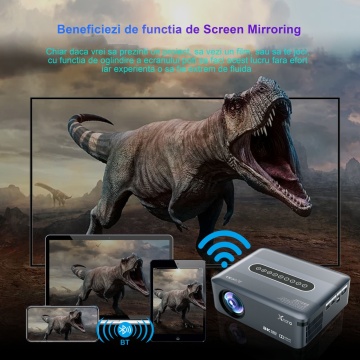Resigilat - Videoproiector WowStep®, Android si Wi-Fi, Bluetooth, 12 000 Lumeni, Rezolutie FullHD, HDMI, Dolby Digital Audio, Mirroring pentru Android/IOS - Img 3