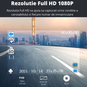 Camera Auto DVR, WowStep®, Full HD, 120 FOV, Suporta Card MicroSD de pana la 32GB - Img 6