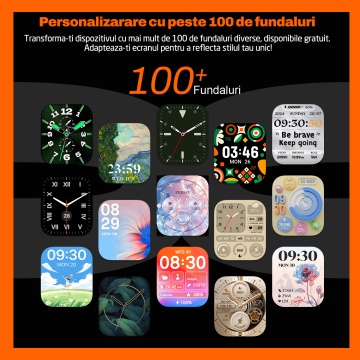 Ceas Smartwatch RUNEX® Active PX10, Ecran Amoled 1.85’’, Apeluri, Monitorizare Activitati Fizice, Autonomie 7 Zile, Negru - Img 5