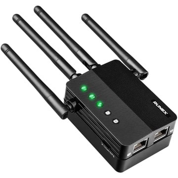 Amplificator Semnal Wireless RUNEX®, Extender Wi-Fi, 2.4GHz si 5Ghz, 200m, WAN si LAN - Img 1