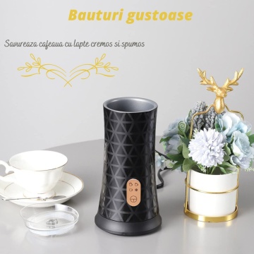 Resigilat - Aparat pentru spuma lapte 4 in 1, WowStep®, Putere de 500 W, Dispozitiv Spumare Detasabil, Capacitate 240 ml - Img 5