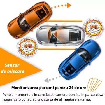 Resigilat - Camera Auto DVR, WowStep®, Full HD, 120 FOV, Suporta Card MicroSD de pana la 32GB - Img 5