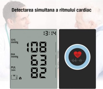 Resigilat - Tensiometru de Brat, WOWSTEP®, Masurare Tensiune Sistolica/Diastolica, Puls, Senzor de Mare Precizie, Manseta Reglabila 22-42 cm, Pentru 2 Utilizatori, Functie de Memorare, Portabil, Validat Clinic - Img 4