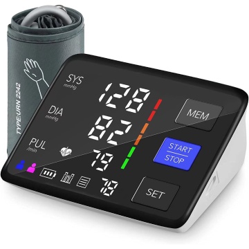 Tensiometru de Brat, WowStep®, Masurare Tensiune Sistolica/Diastolica, Puls, Senzor de Mare Precizie, Ecran LCD, Manseta Reglabila 22-42 cm, Pentru 2 Utilizatori, Functie de Memorare, Portabil, Validat Clinic - Img 1