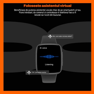 Ceas Smartwatch RUNEX® Active PX10, Ecran Amoled 1.85’’, Apeluri, Monitorizare Activitati Fizice, Autonomie 7 Zile, Negru - Img 7