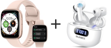 Pachet Ceas Smartwatch PX10 + Casti Wireless CX20
