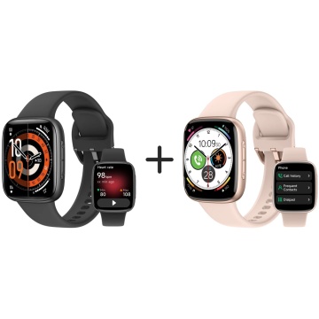 Pachet Ceas Smartwatch PX10 Negru + Ceas Smartwatch PX10 Roz
