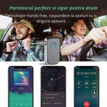 Resigilat - Adaptor Bluetooth 5.0, WowStep®, Receiver Audio cu Port AUX 3.5 mm, Portabil, Compatibil cu Orice Device, pentru Masina, Sistem Audio, Boxe - Img 4
