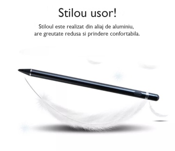 Stylus iPad Pen Universal, WowStep®, Pix Touch Profesional pentru Tableta iPad Apple Android, Windows, Negru - Img 8