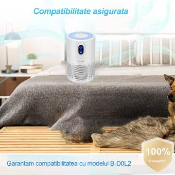 Filtru HEPA pentru purificator WowStep®, model B-D0L2, Carbon activ, Filtrare pana la 0.3 Microni - Img 4