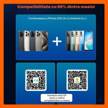 Resigilat - Adaptor Wireless CarPlay & Android Auto Runex®, pentru Masina, 5.8GHz, Bluetooth 5.4, Auto-Reconectare Rapida, Fara Latenta, Plug & Play, Compatibil iOS & Android, 1000+ Modele Auto, Siri/Google Assistant, Actualizari OTA, Negru - Img 5