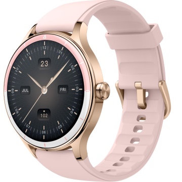 Resigilat - Ceas Smartwatch RUNEX® Active RX10, Ecran 1.27’’, Apeluri, Monitorizare Activitati Fizice, Autonomie 7 Zile, Roz
