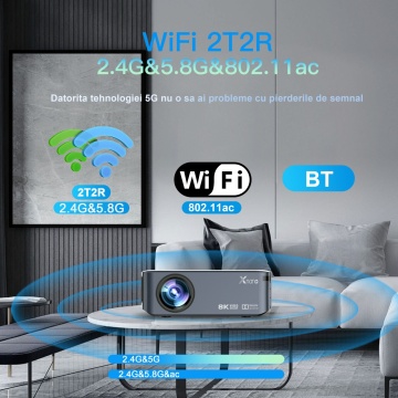 Resigilat - Videoproiector WowStep®, Android si Wi-Fi, Bluetooth, 12 000 Lumeni, Rezolutie FullHD, HDMI, Dolby Digital Audio, Mirroring pentru Android/IOS - Img 7