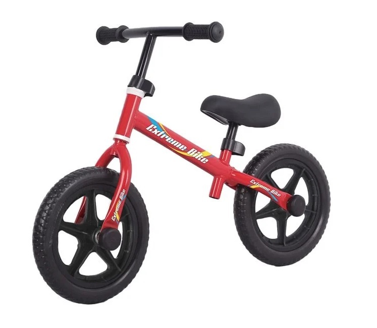 Bicicleta de Echilibru, cadru metalic, 3-6 ani+, rosie