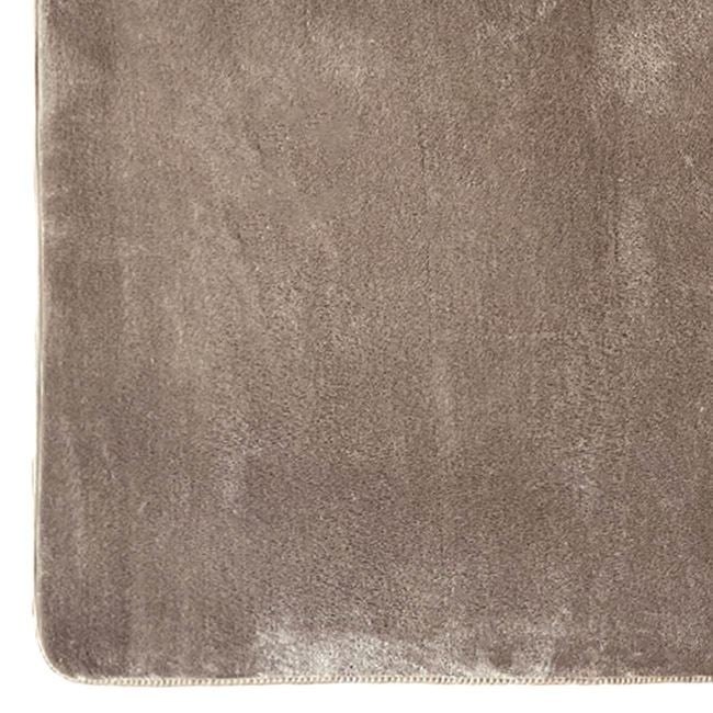 Covor decorativ, din flanel, 110x90 cm, bej
