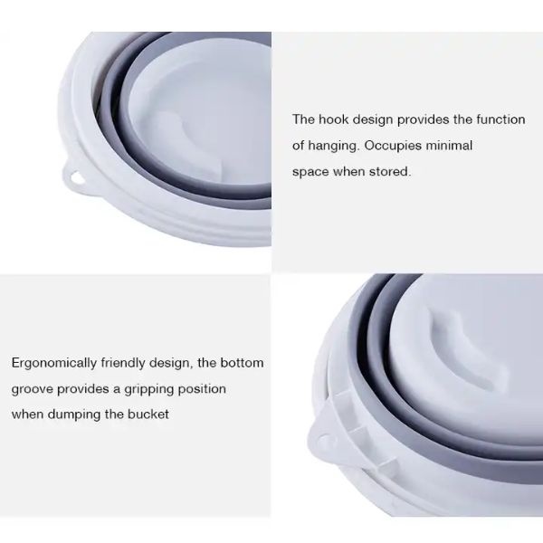 Galeata pliabila din silicon cu capacitate de 5 litri - 4 | YEO