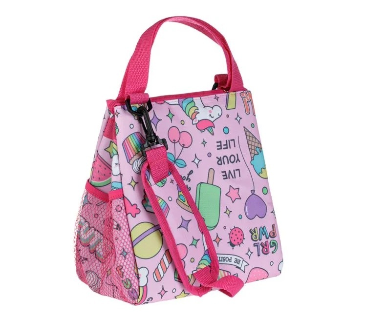 Geantă Izotermă pentru fete, cu Unicorni, 8L, 23x14x25cm, roz - 2 | YEO