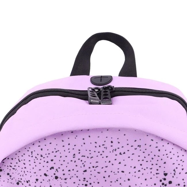 Ghiozdan cu Model Graffiti, 36x15x43 cm, negru si lila, - 1 | YEO