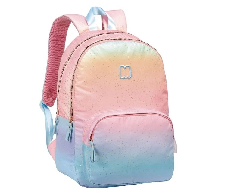 Ghiozdan pentru seria, seria Marshmallow, degrade, ciel-corai, 33x16x44 cm - 1 | YEO