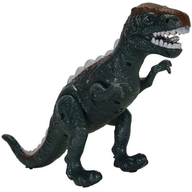Jucarie dinozaur, cu sunete si lumini, 35x8x24cm, verde
