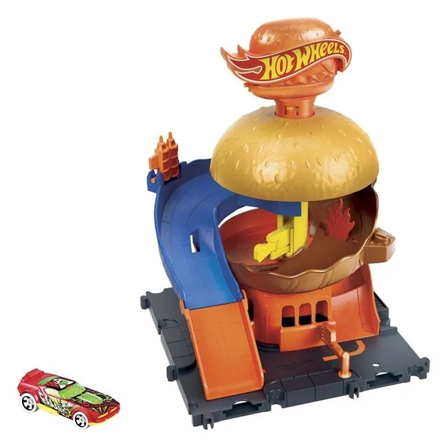 Kit pentru diverse piste pentru masini, pe tema Hot Wheels City Nemesis, dimensiuni 5x5x5cm, multicolor - 2 | YEO