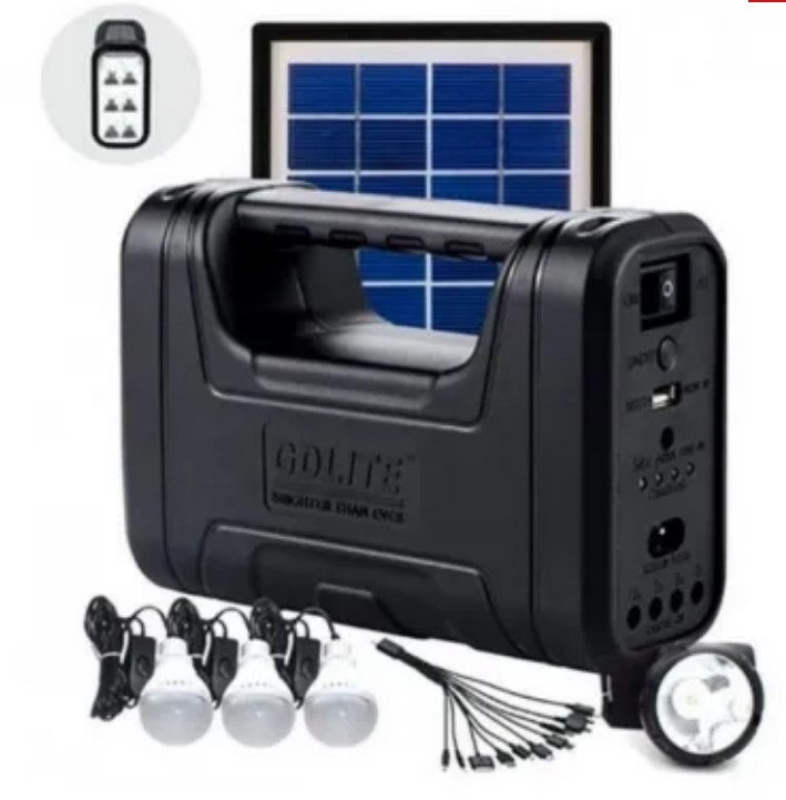 Kit solar GD-Lite 1 dotat cu dispozitive USB cu 3 becuri LED - 1 | YEO