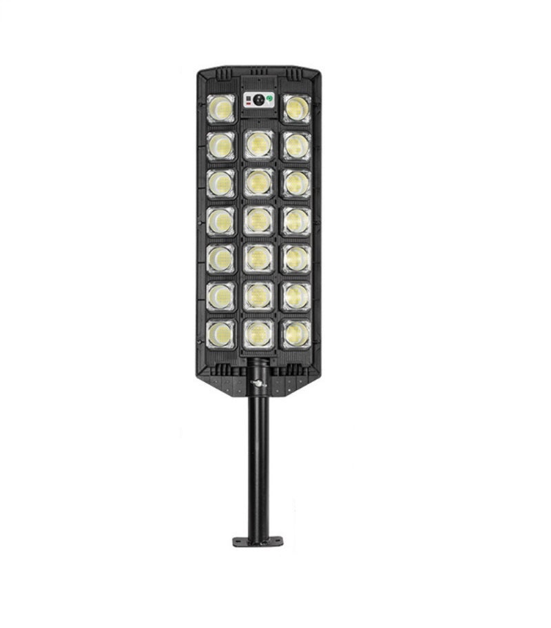 Lampa solara stradala W7102B-7 cu 20 x LED COB 3W, IP65, cu senzor miscare si telecomanda, negru - 3 | YEO