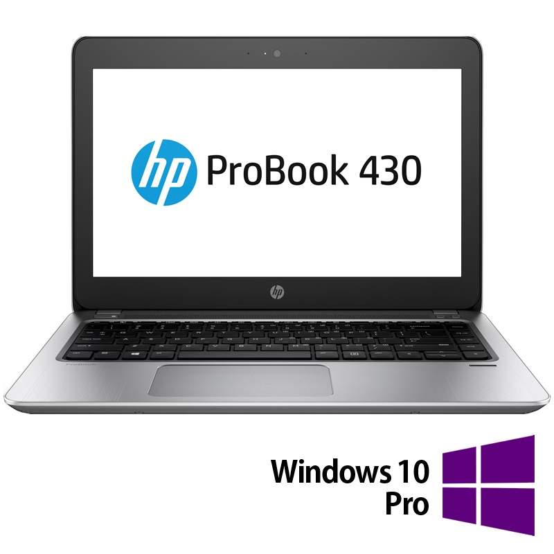 Laptop Refurbished HP ProBook 430 G4 Intel Core i5-7200U 2.50GHz 8GB DDR4 128GB SSD 13.3 Inch Webcam + Windows 10 Pro